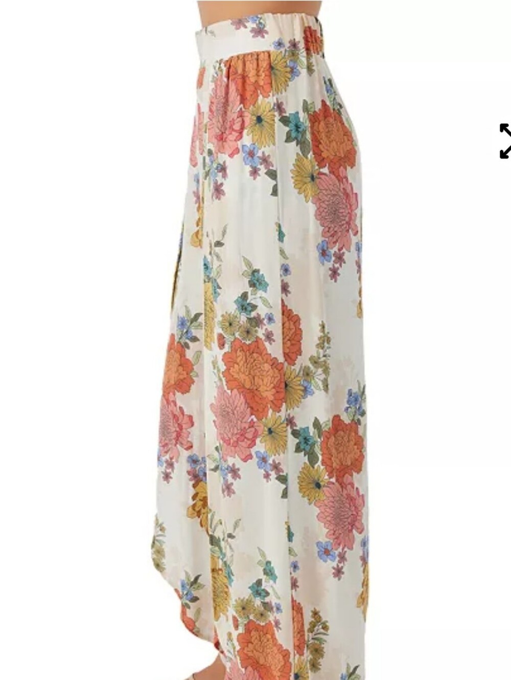 O'Neill Tymea Cream Floral Pants Large - Picture 2 of 6